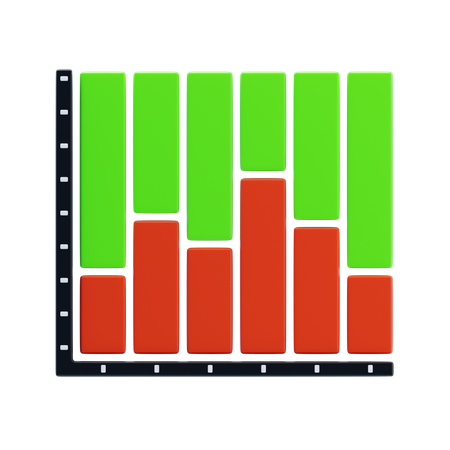 Column Chart  3D Icon