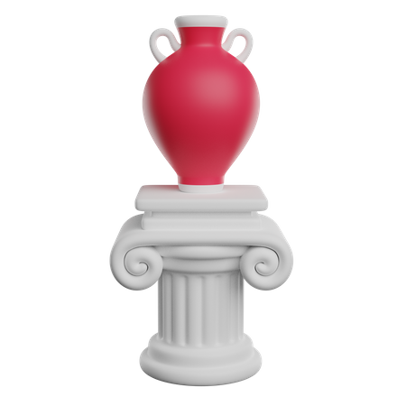 Coluna grega  3D Icon