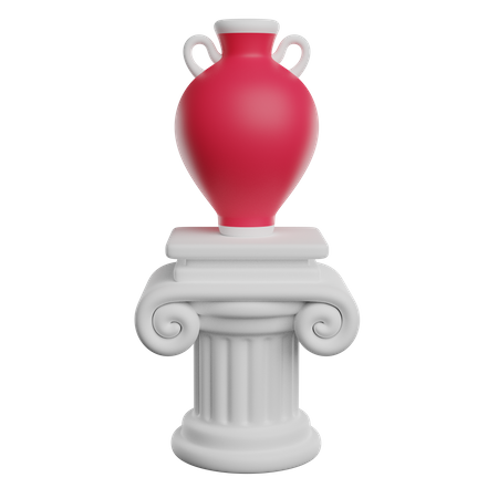 Coluna grega  3D Icon