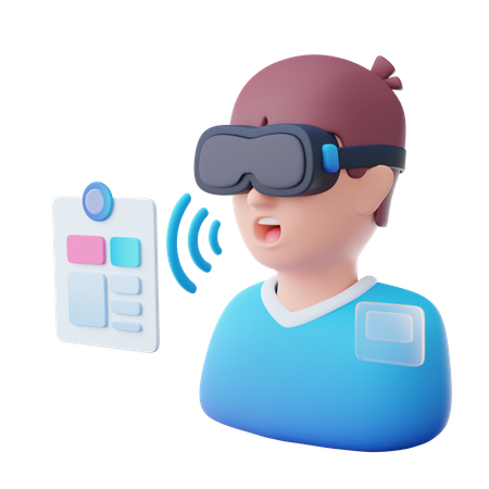 Comando de voz  3D Icon