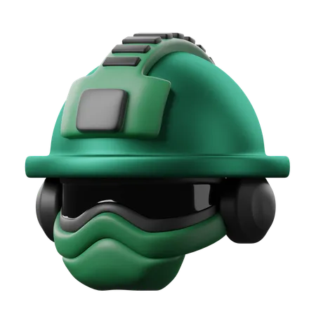 3 D War Icons Illustration Combat Helmet 3D Icon