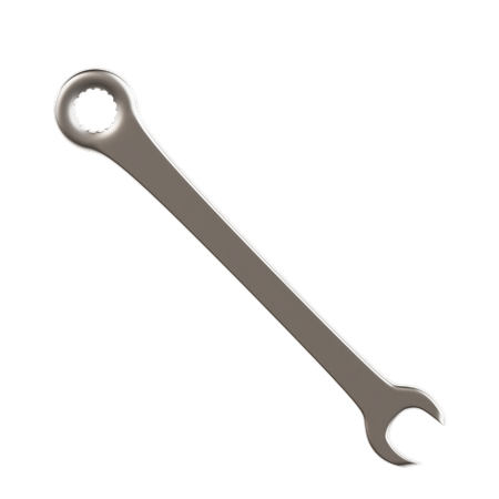 Combination Spanner  3D Icon