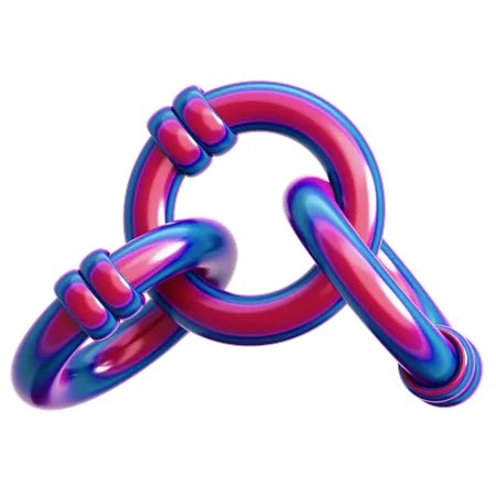 Combined Ring Abstract  3D Icon