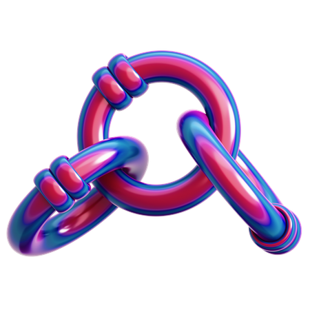 Combined Ring Abstract  3D Icon