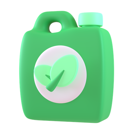 Combustible verde  3D Icon