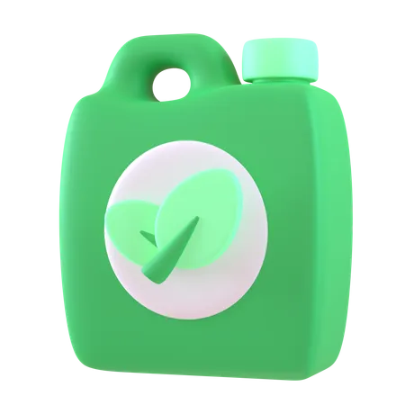 Combustible verde  3D Icon