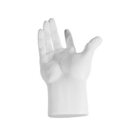 Come Here Hand Gesture  3D Illustration