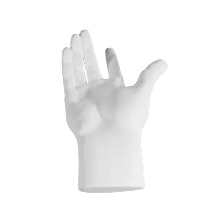 Come Here Hand Gesture  3D Illustration