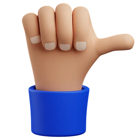 Come On hand gesture  3D Icon