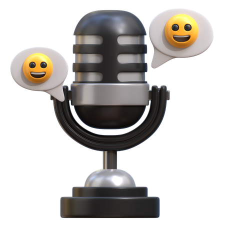 Comédie en podcast  3D Icon