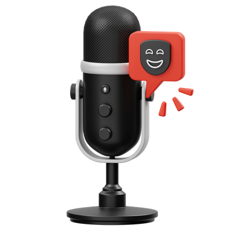 Podcast comique  3D Icon