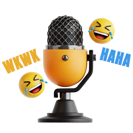 Comedy-Podcast  3D Icon