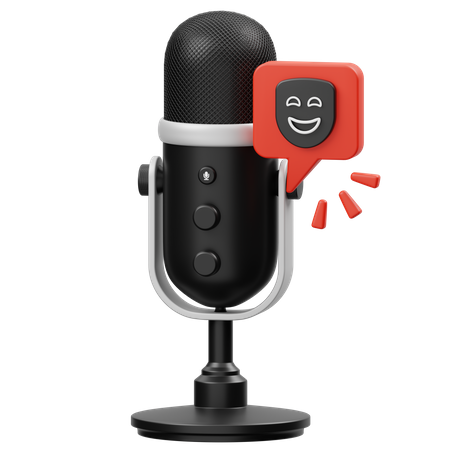 Comedy Podcast  3D Icon