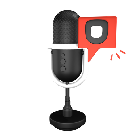 Comedy Podcast  3D Icon