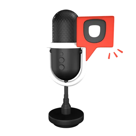 Comedy Podcast  3D Icon