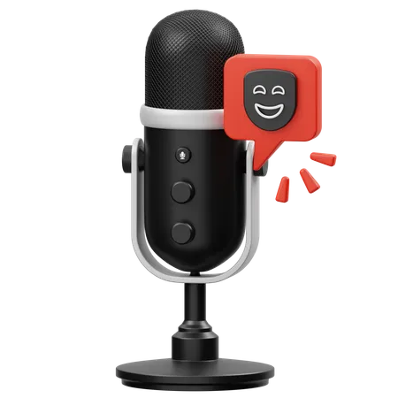 Comedy Podcast  3D Icon