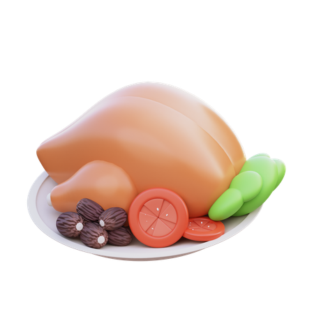 Comer comida  3D Icon