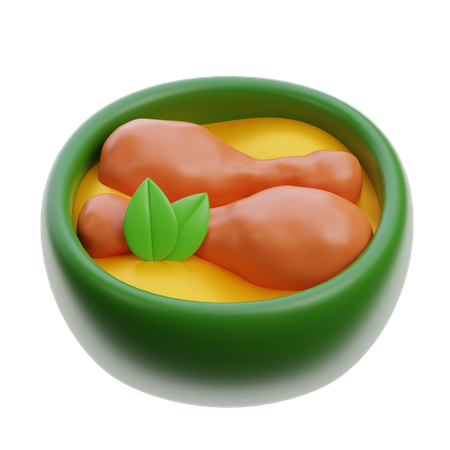 Comer comida  3D Icon