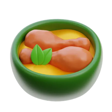 Comer comida  3D Icon