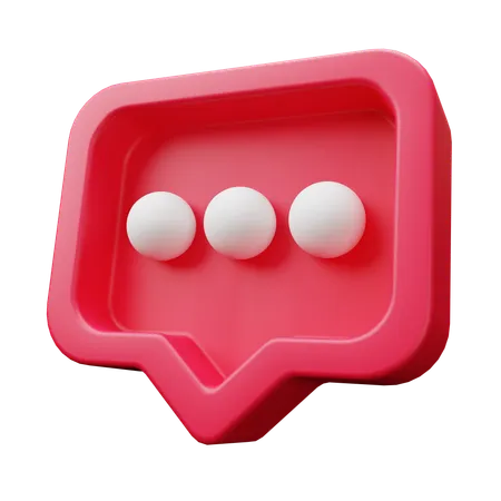 Comentario  3D Icon