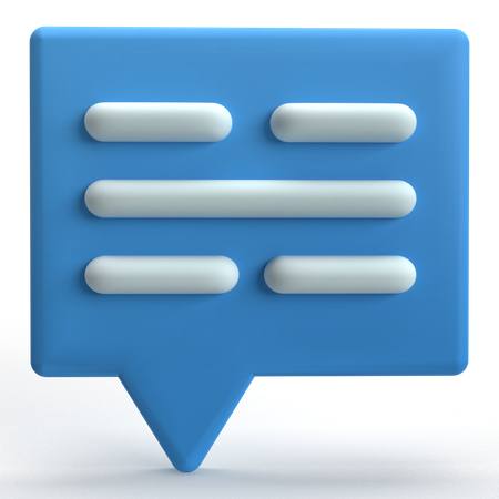 Comente  3D Icon