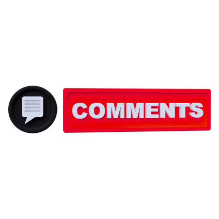 Comentar ícone 3d  3D Icon