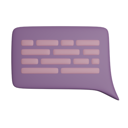 Comentario  3D Icon