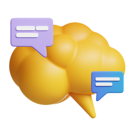 Comentarios creativos  3D Icon