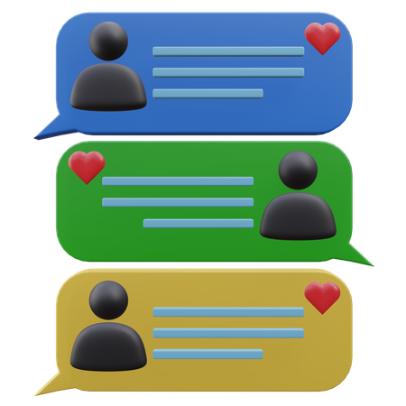 Comentarios de los clientes  3D Icon