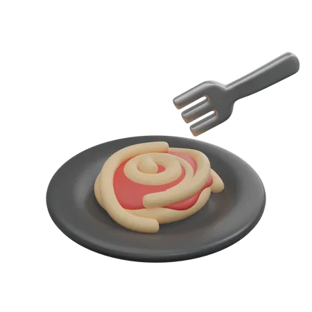 Comer espaguete  3D Icon