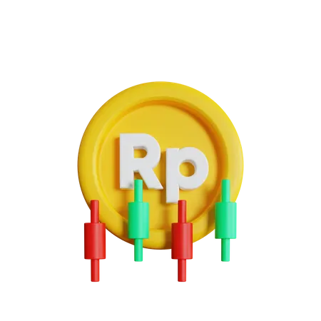 Comercio de rupias  3D Icon