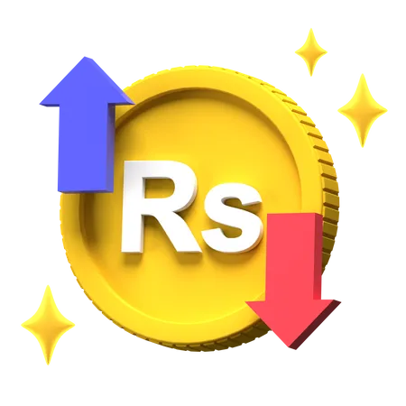 Comercio de rupias de sri lanka  3D Illustration