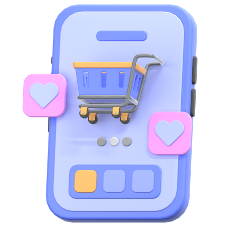 Comercio electrónico  3D Icon