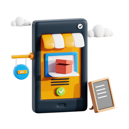 Comercio electrónico  3D Icon