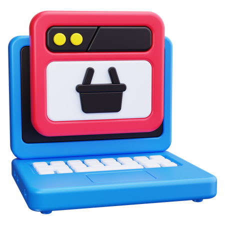 Comércio eletrônico  3D Icon