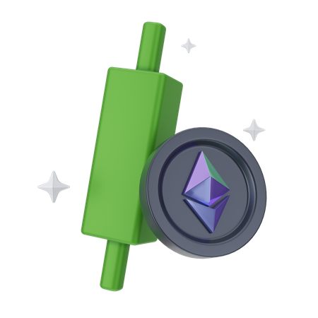 Comercio de ethereum  3D Icon