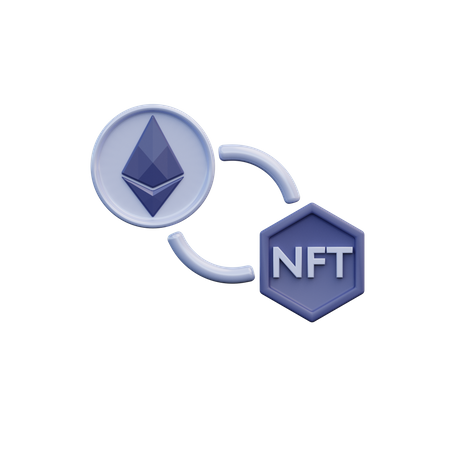 Comercio nft  3D Icon