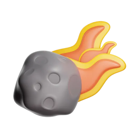 Cometa caindo  3D Icon