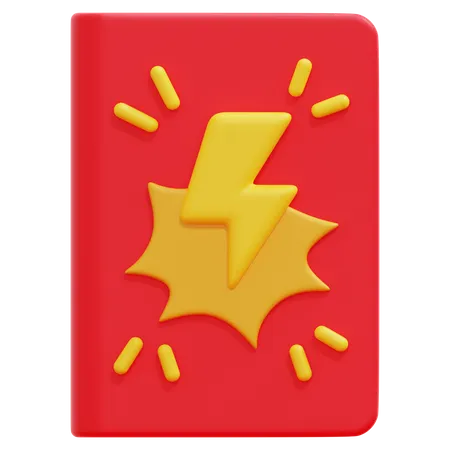 Comic Book  3D Icon