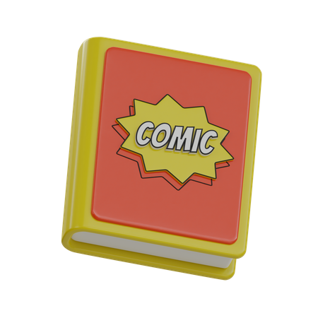 Comic Book  3D Icon