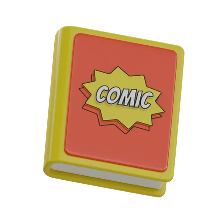 Comic Book  3D Icon