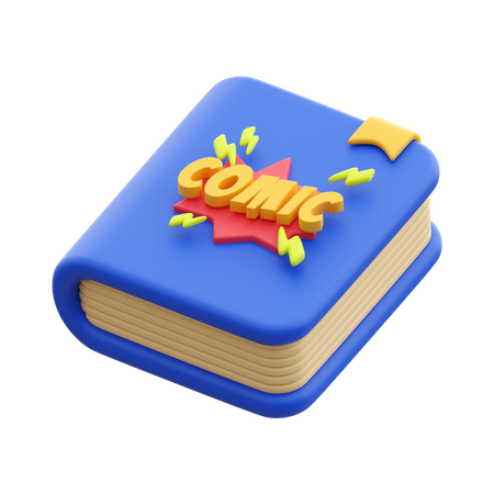 Comicbuch  3D Icon