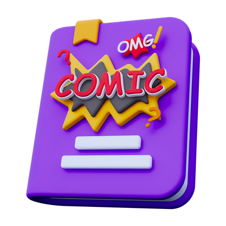 Comicbuch  3D Icon