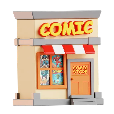 Comic-Laden  3D Icon