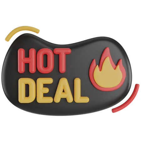 Hot Deal Sale 3 D Text 3D Icon