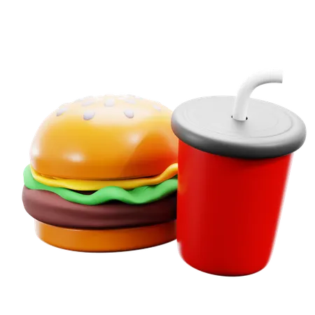 Comida chatarra  3D Icon