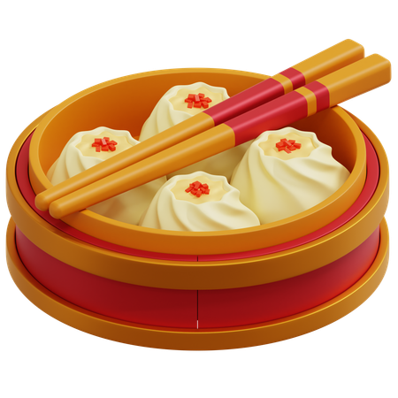 Dimsum de comida chinesa  3D Icon