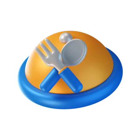 Campana de comida  3D Icon