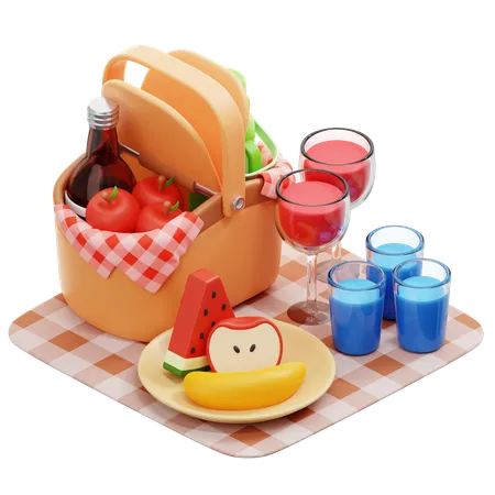 Comida de piquenique  3D Icon