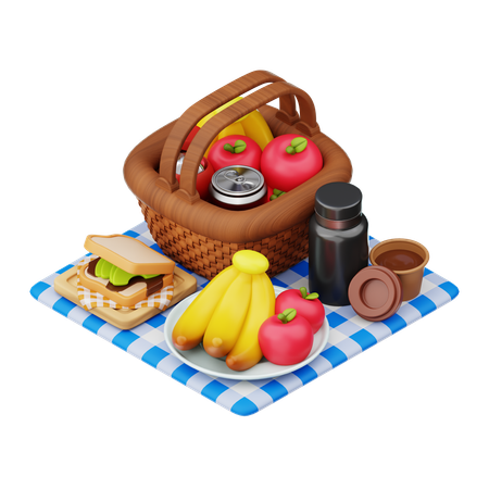 Comida de piquenique  3D Icon